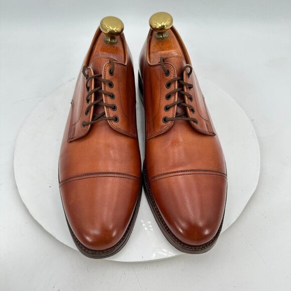 Polo Ralph Lauren Men UK 9.5D US 10D Brown Leather Cap Toe Derby England Shoe